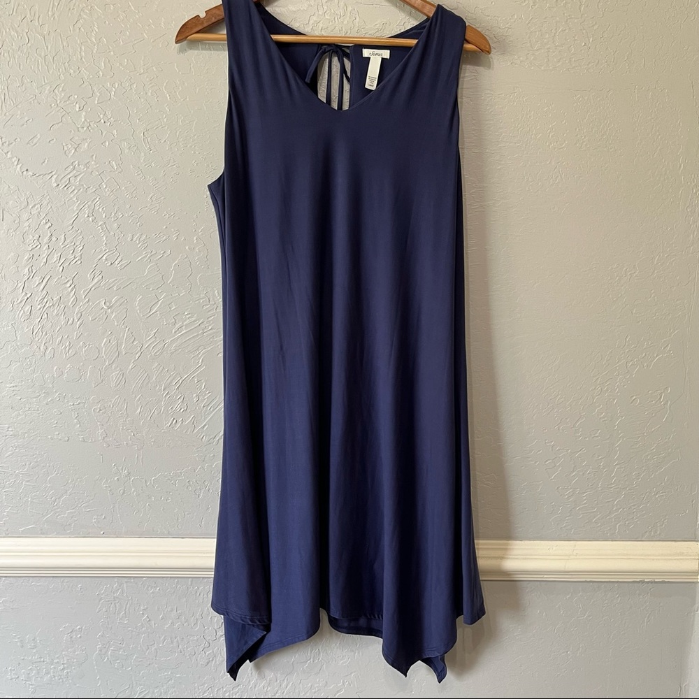 Soma Navy Sleeveless Dress. Supper buttery soft. Size L